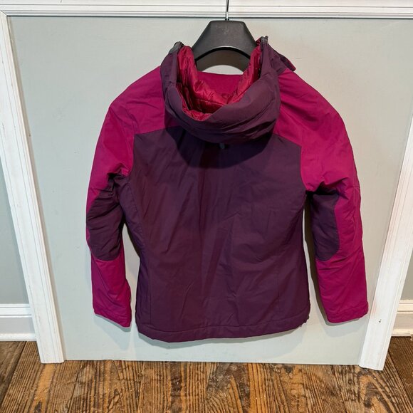 Patagonia Winter Sun Hoody Jacket Primaloft Quilt-lined Womens Size Small Plum - Picture 5 of 12